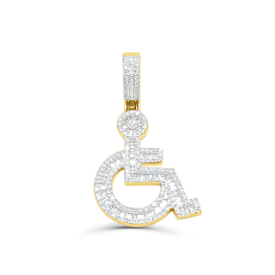 10K Gold Diamond Pendant 1.00CT