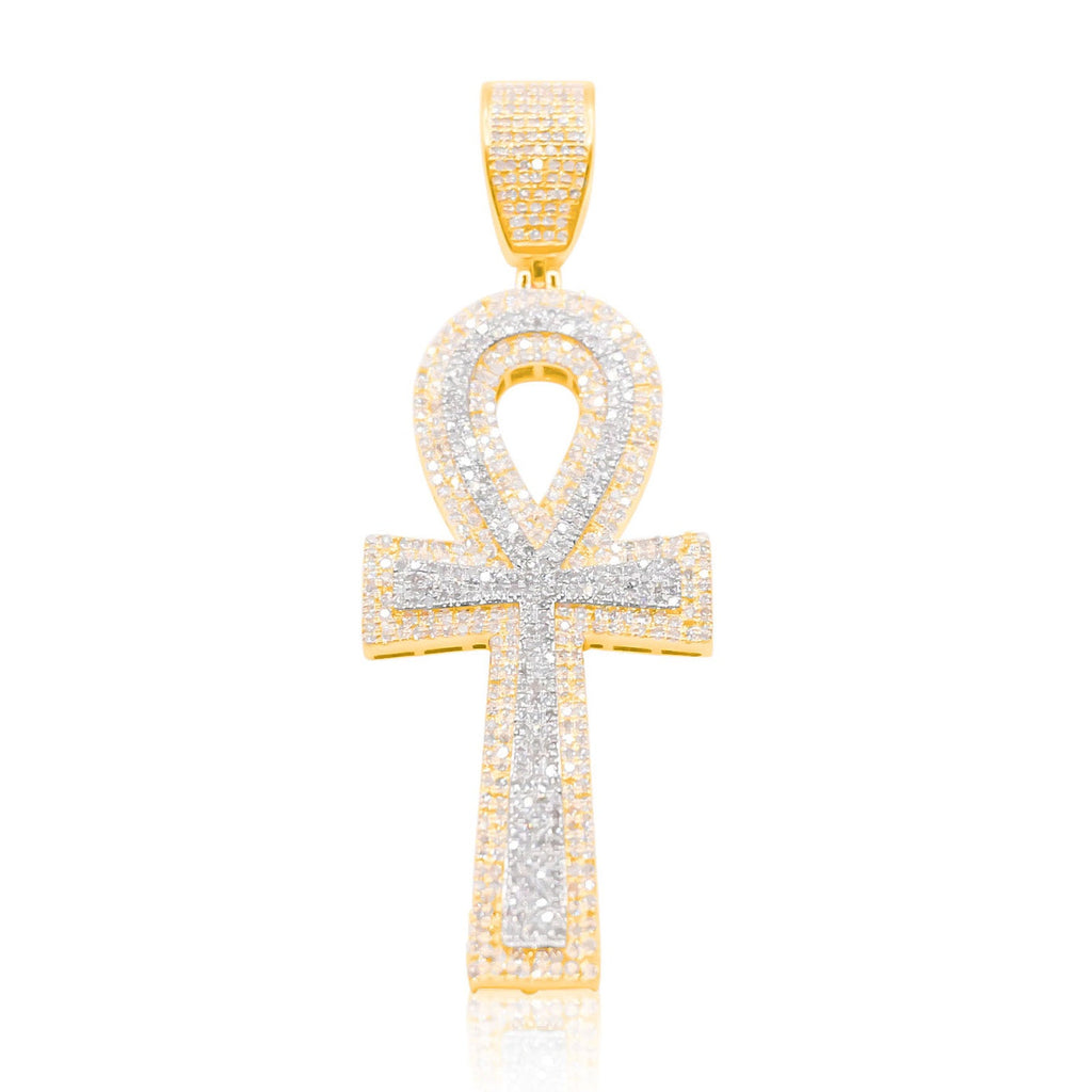 10K Gold Diamond Pendant 1.00CT