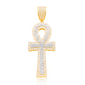10K Gold Diamond Pendant 1.00CT