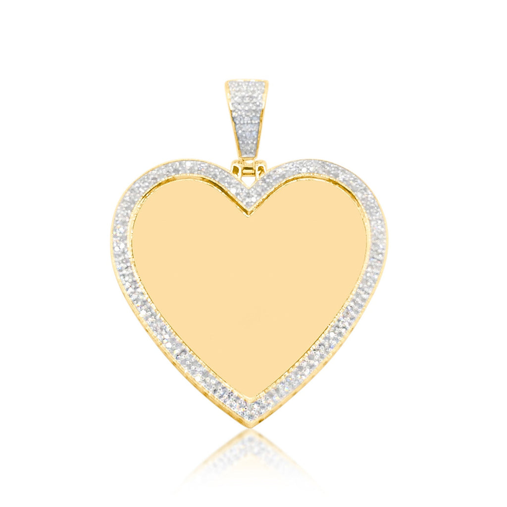 10K Gold Diamond Custom Memory Pendant 1.00CT