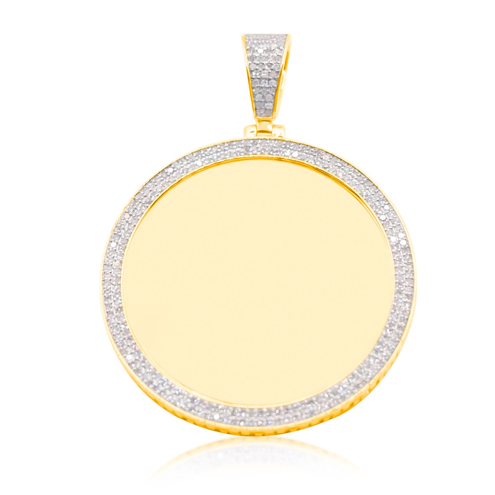 10K Gold Diamond Custom Memory Pendant 1.00CT