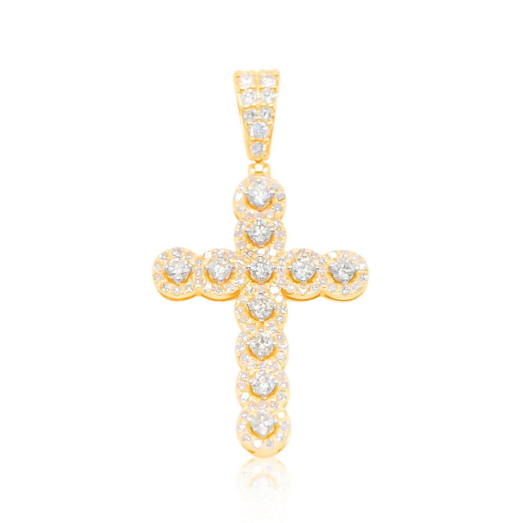 10K Gold Diamond Pendant 1.00CT