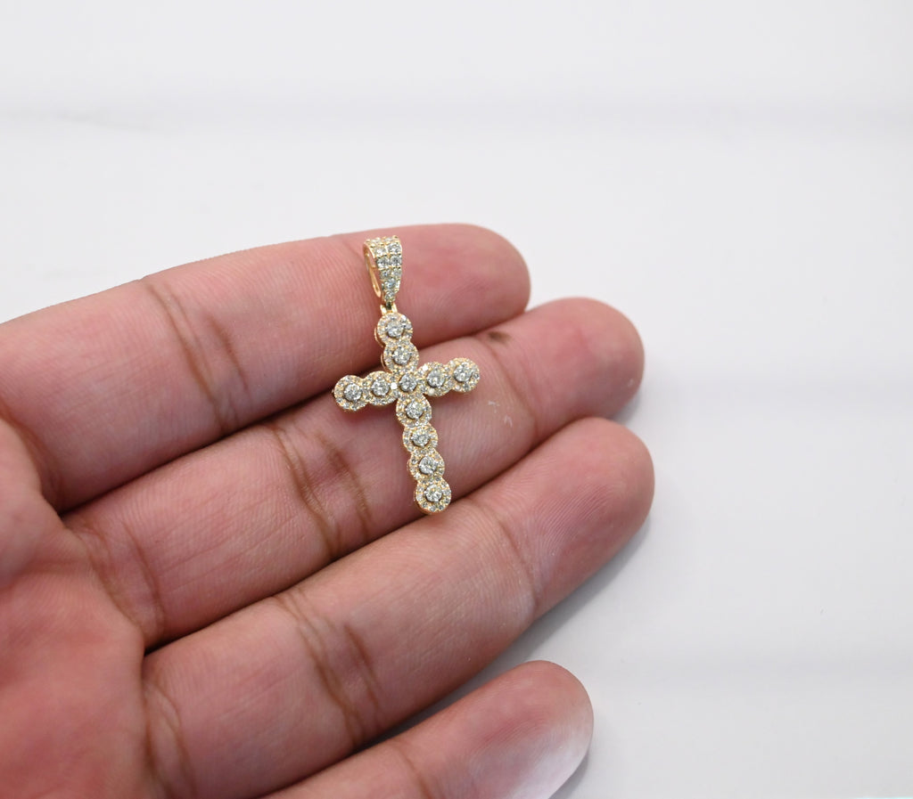 10K Gold Diamond Pendant 1.00CT