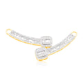 10K Gold Diamond Pendant with Chain 1.00CTW