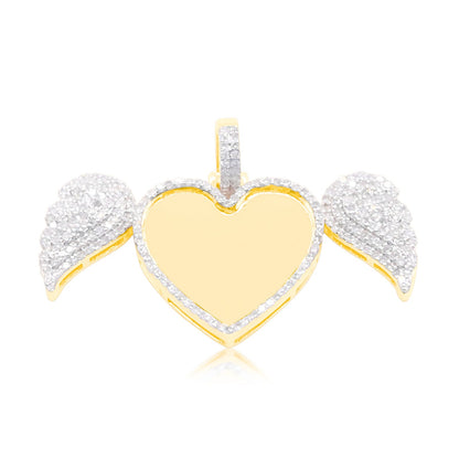 10K Gold Diamond Custom Memory Pendant 1.00CT