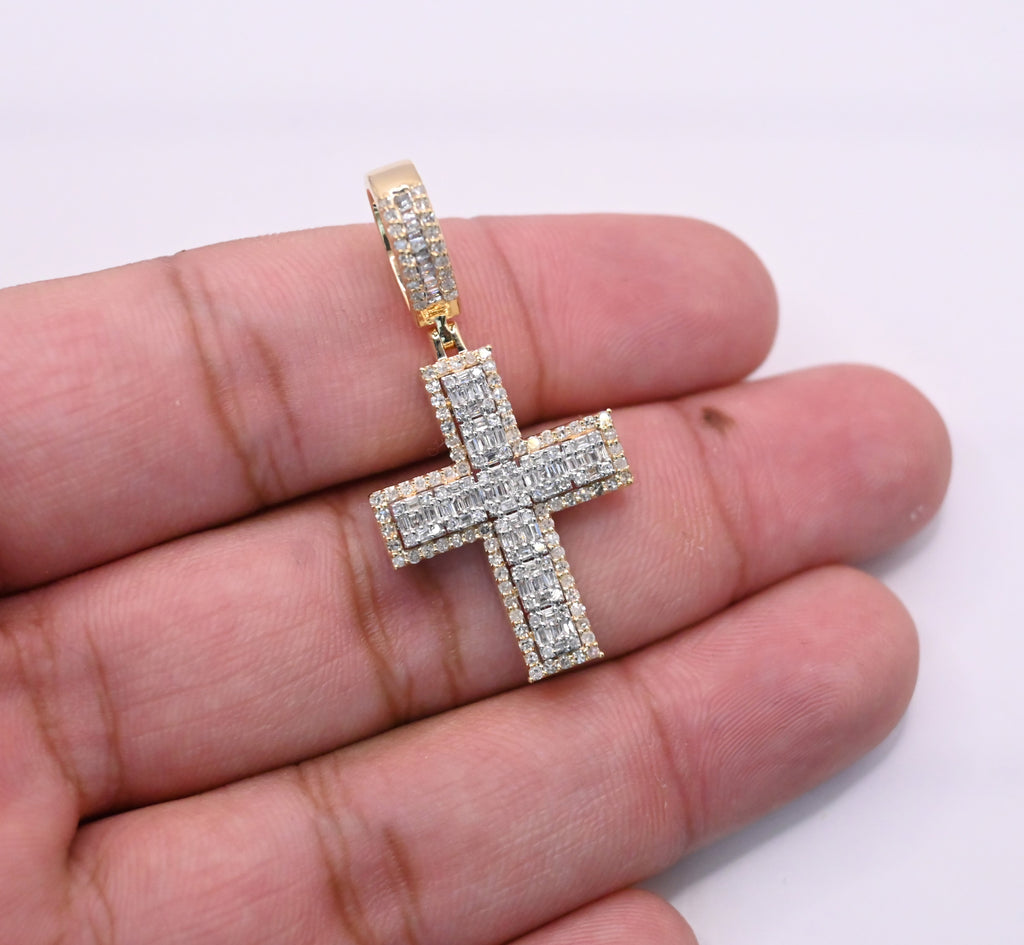 10K Gold Diamond Pendant 1.20CT