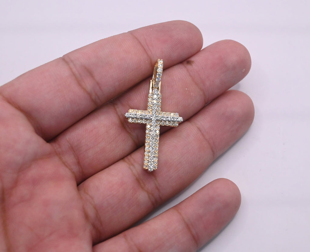 10K Gold Diamond Pendant 1.20CT