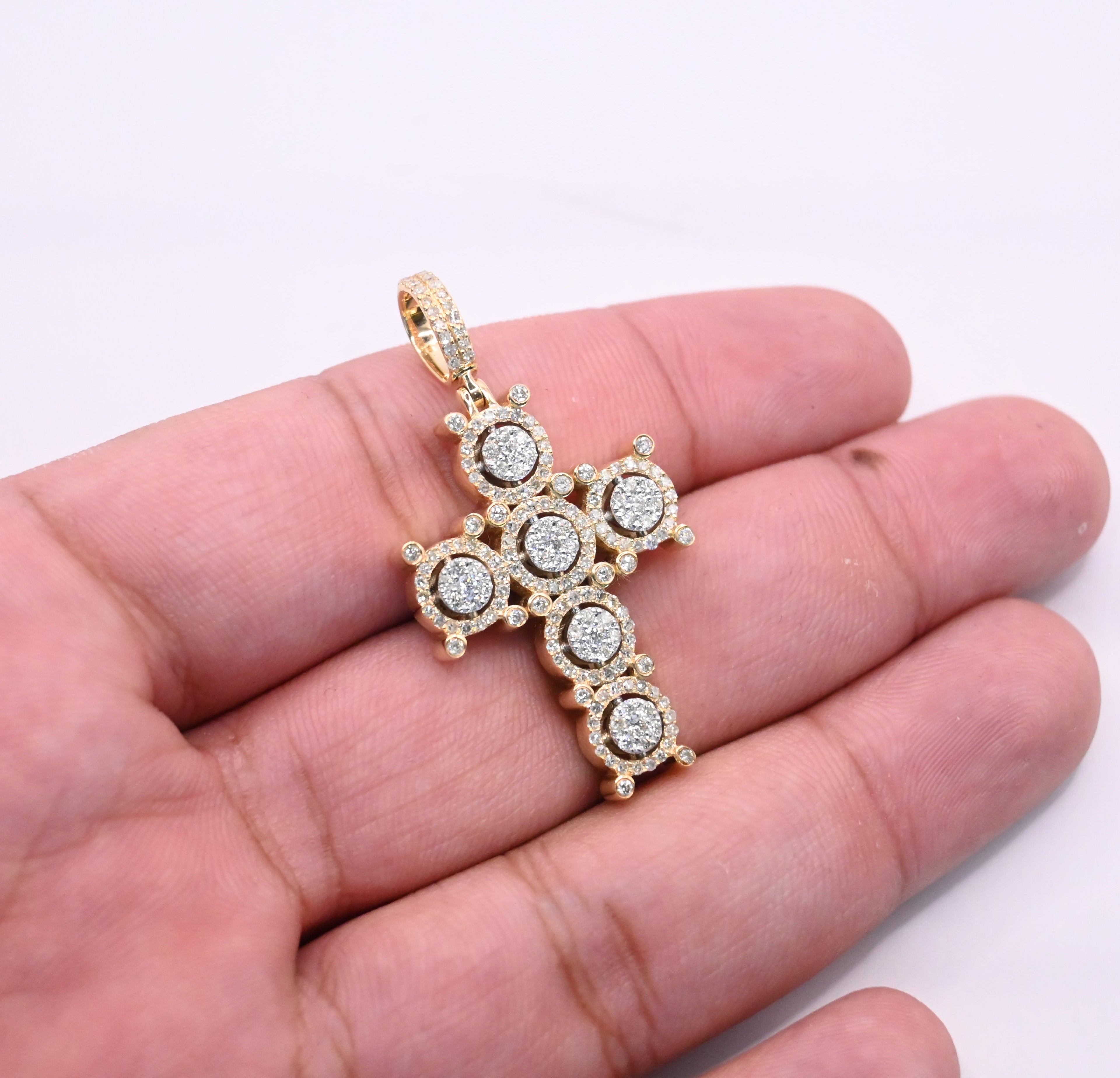 10K Gold Diamond Pendant 1.40CT
