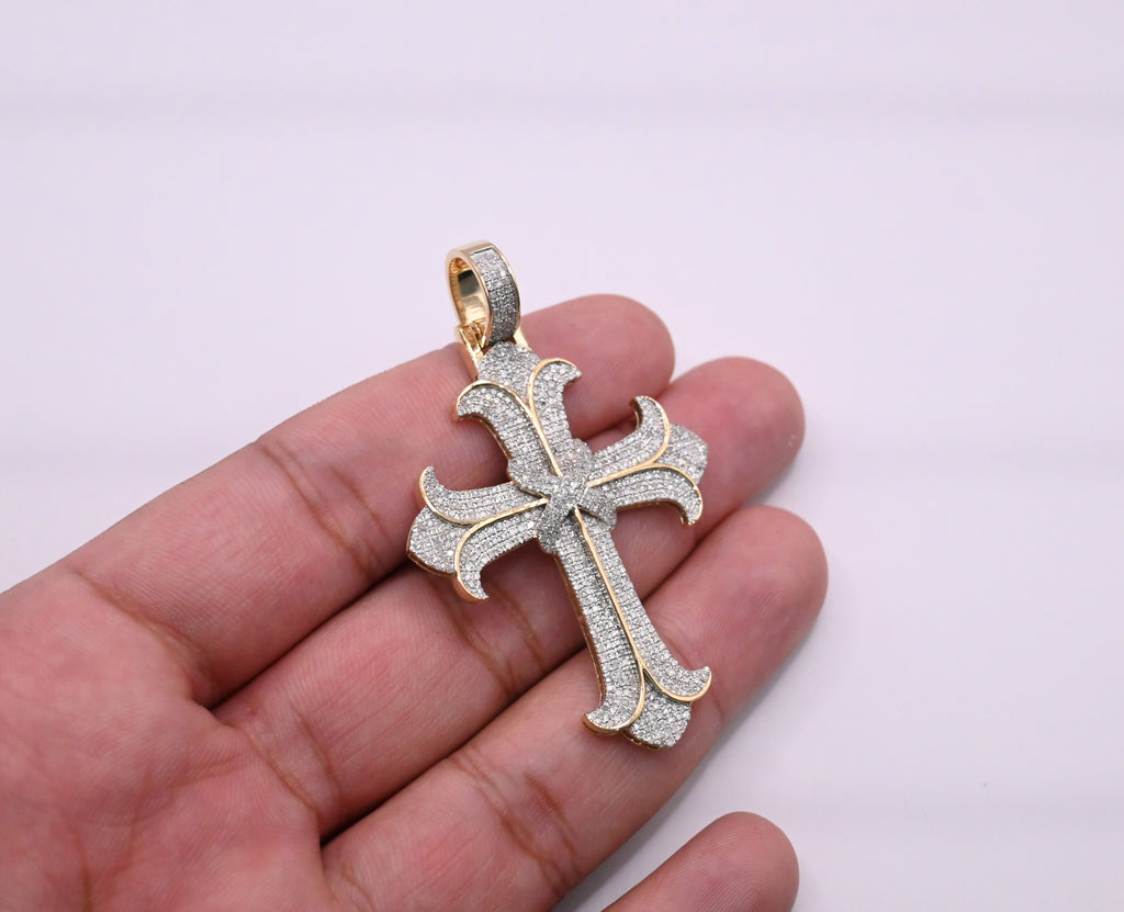10K Gold Diamond Pendant 1.40CT