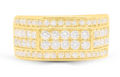 10K Gold Diamond Men's Ring 1.50CT
