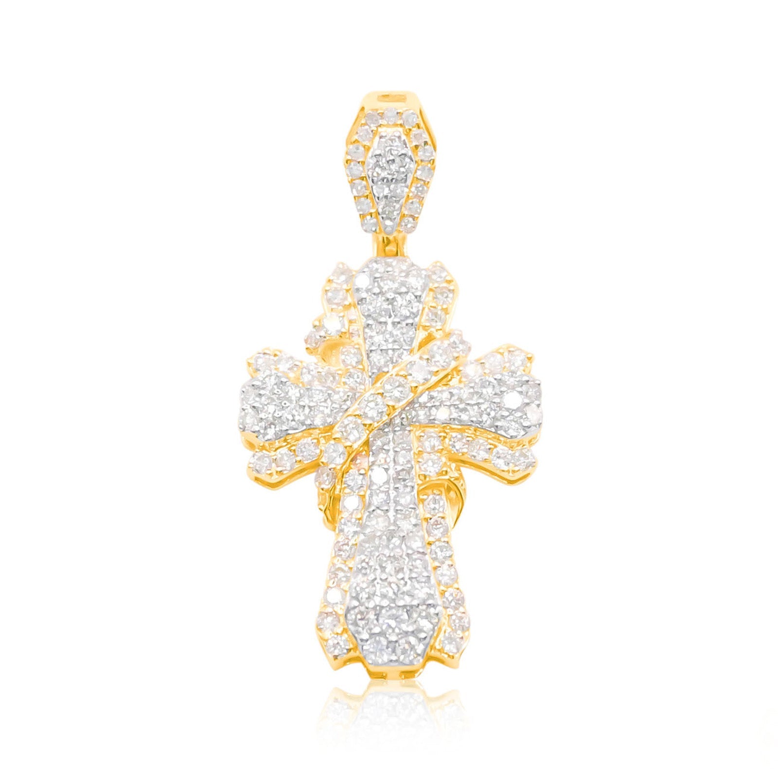 10K Gold Diamond Pendant 1.50CT