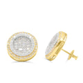 10K Yellow Gold Diamond Earring