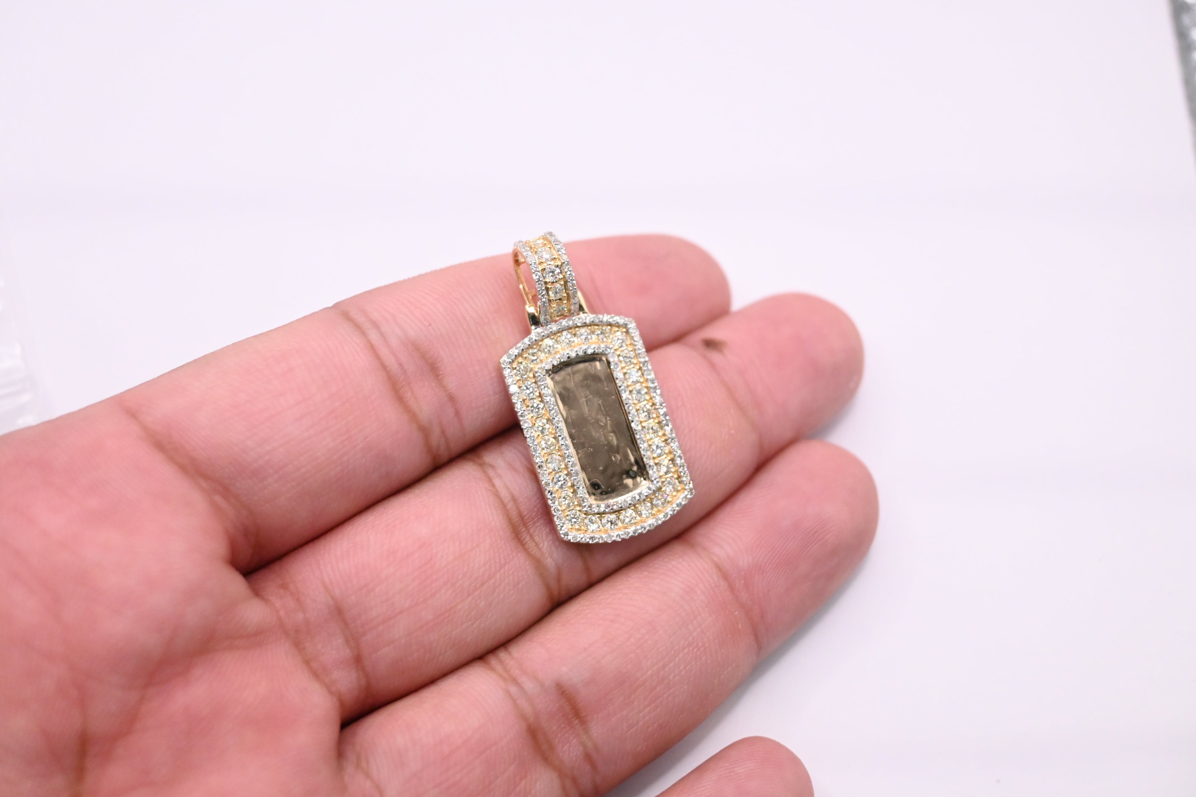 10K Gold Diamond Custom Memory Pendant 1.50CT