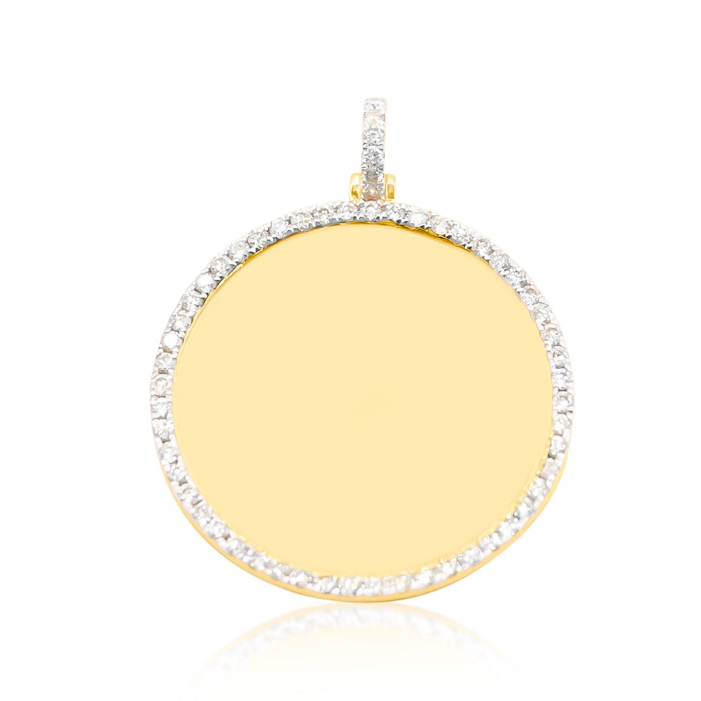 10K Gold Diamond Custom Memory Pendant 1.50CT