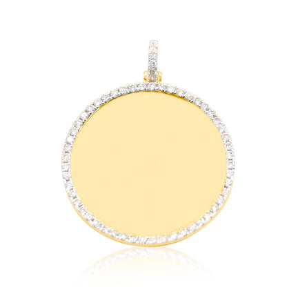 10K Gold Diamond Custom Memory Pendant 1.50CT