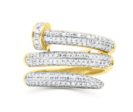 10K Gold Diamond Men's Ring 1.50CT