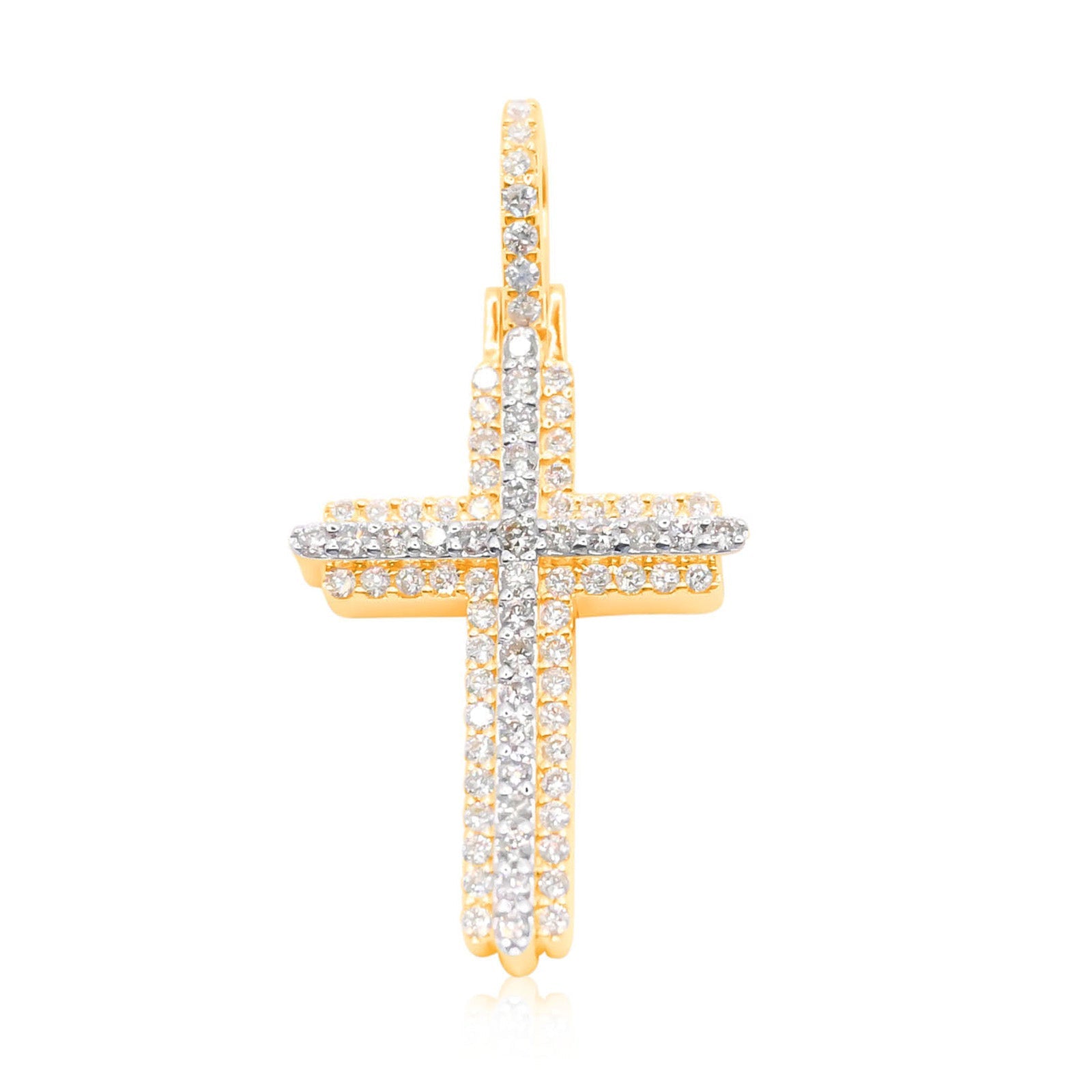 10K Gold Diamond Pendant 1.52CT