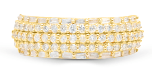 10K Gold Diamond Men's Ring 1.58CT