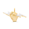 10K Gold Diamond Pendant 1.58CT