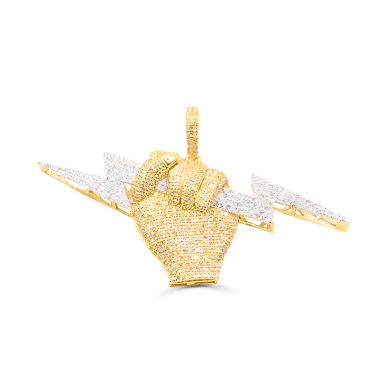 10K Gold Diamond Pendant 1.58CT