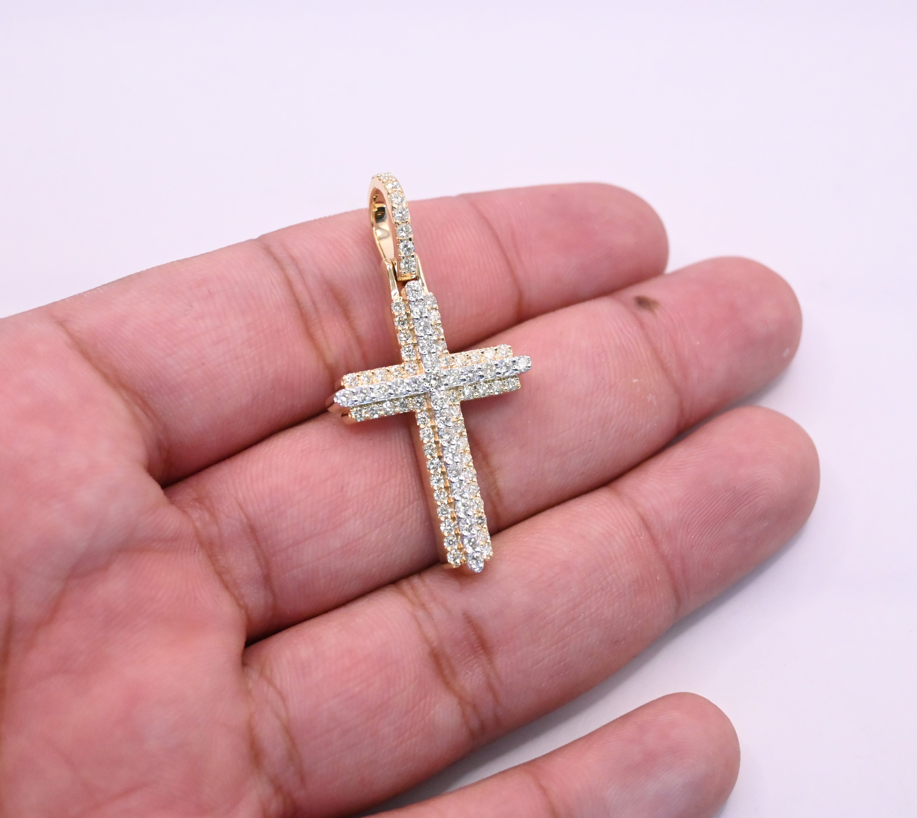 10K Gold Diamond Pendant 1.52CT