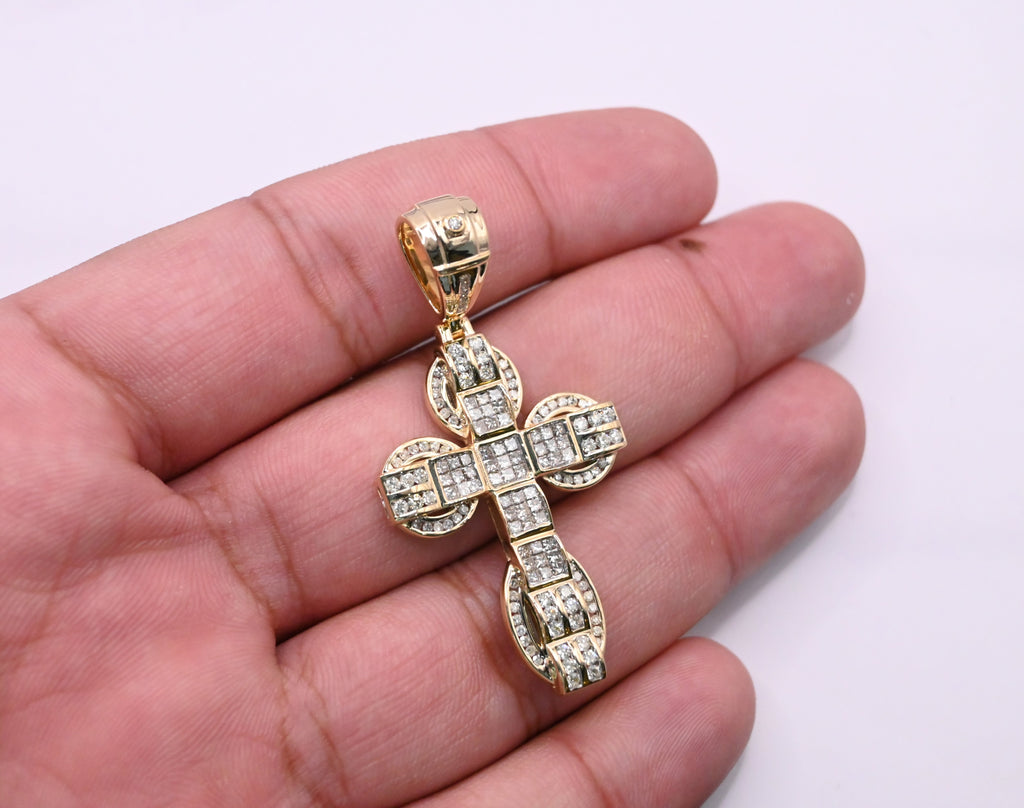 10K Gold Diamond Pendant 1.70CT