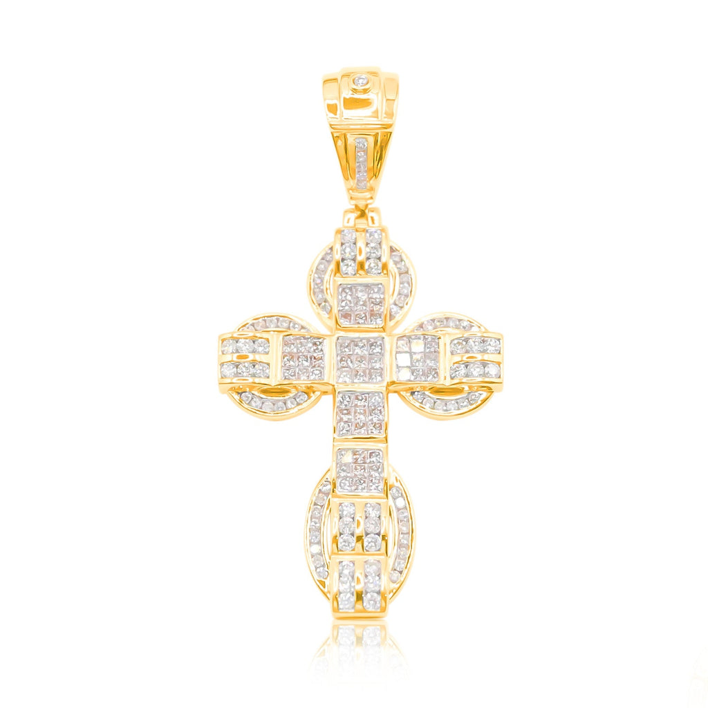 10K Gold Diamond Pendant 1.70CT