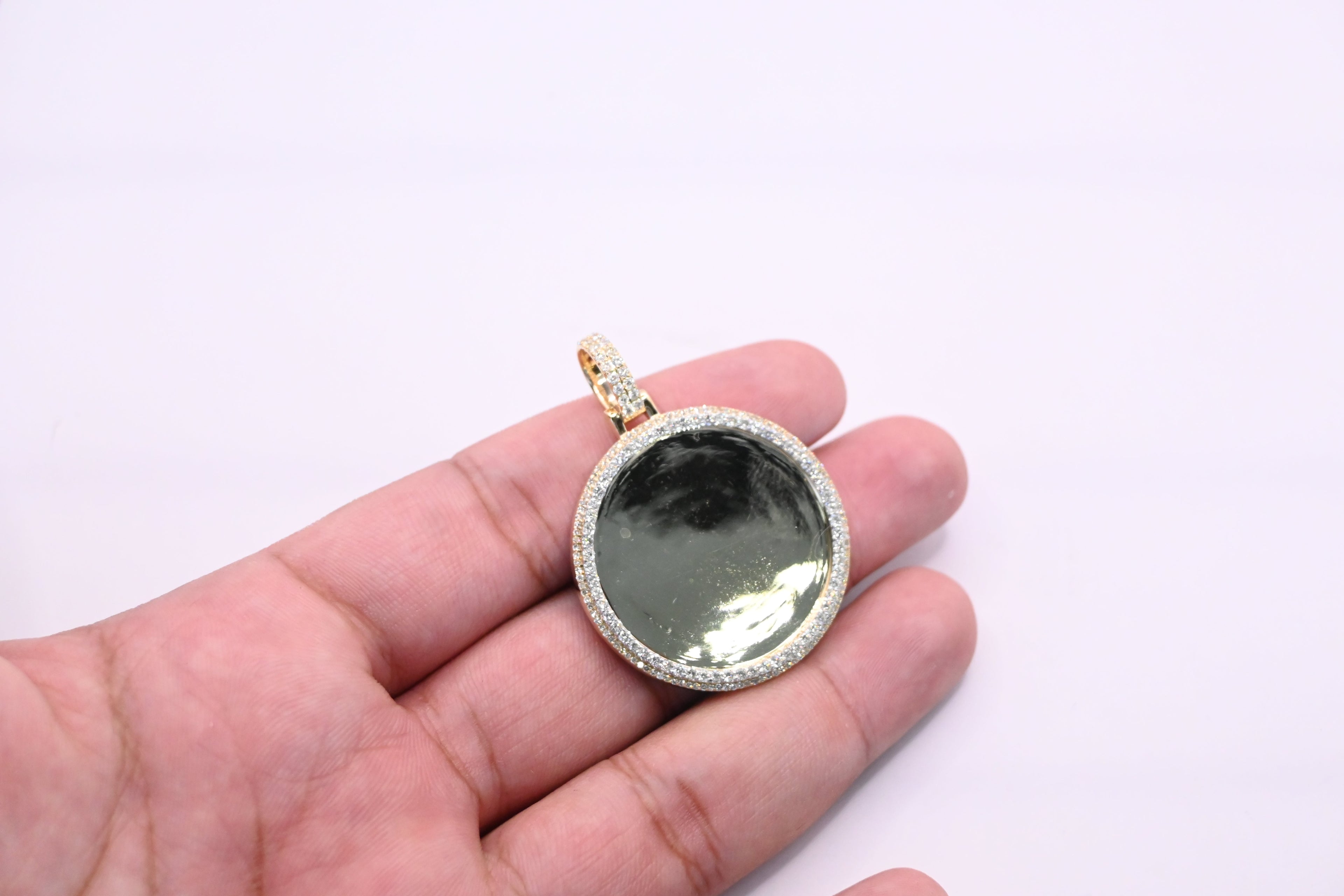 10K Gold Diamond Custom Memory Pendant 1.70CT