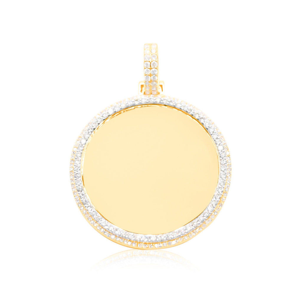 10K Gold Diamond Custom Memory Pendant 1.70CT