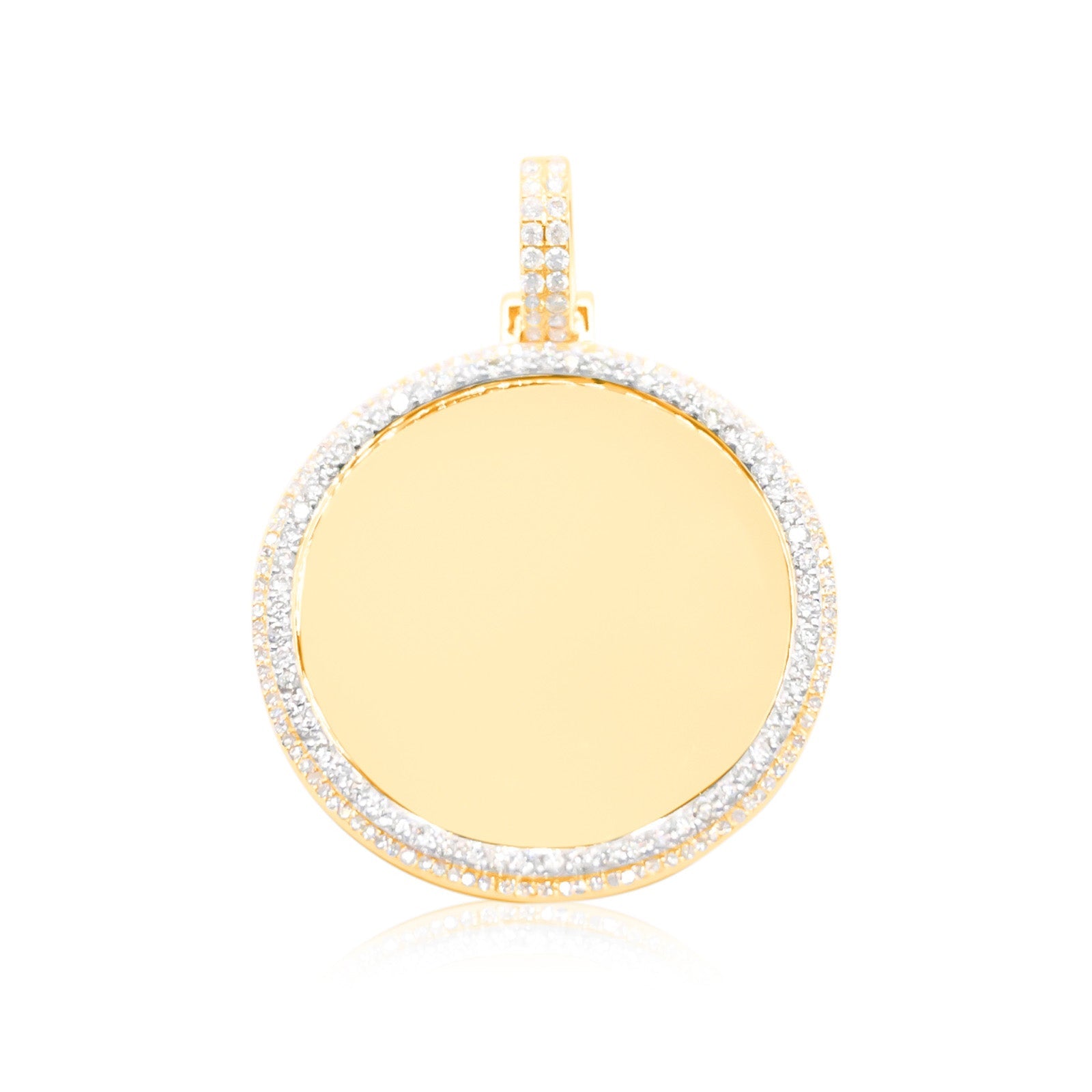 10K Gold Diamond Custom Memory Pendant 1.70CT