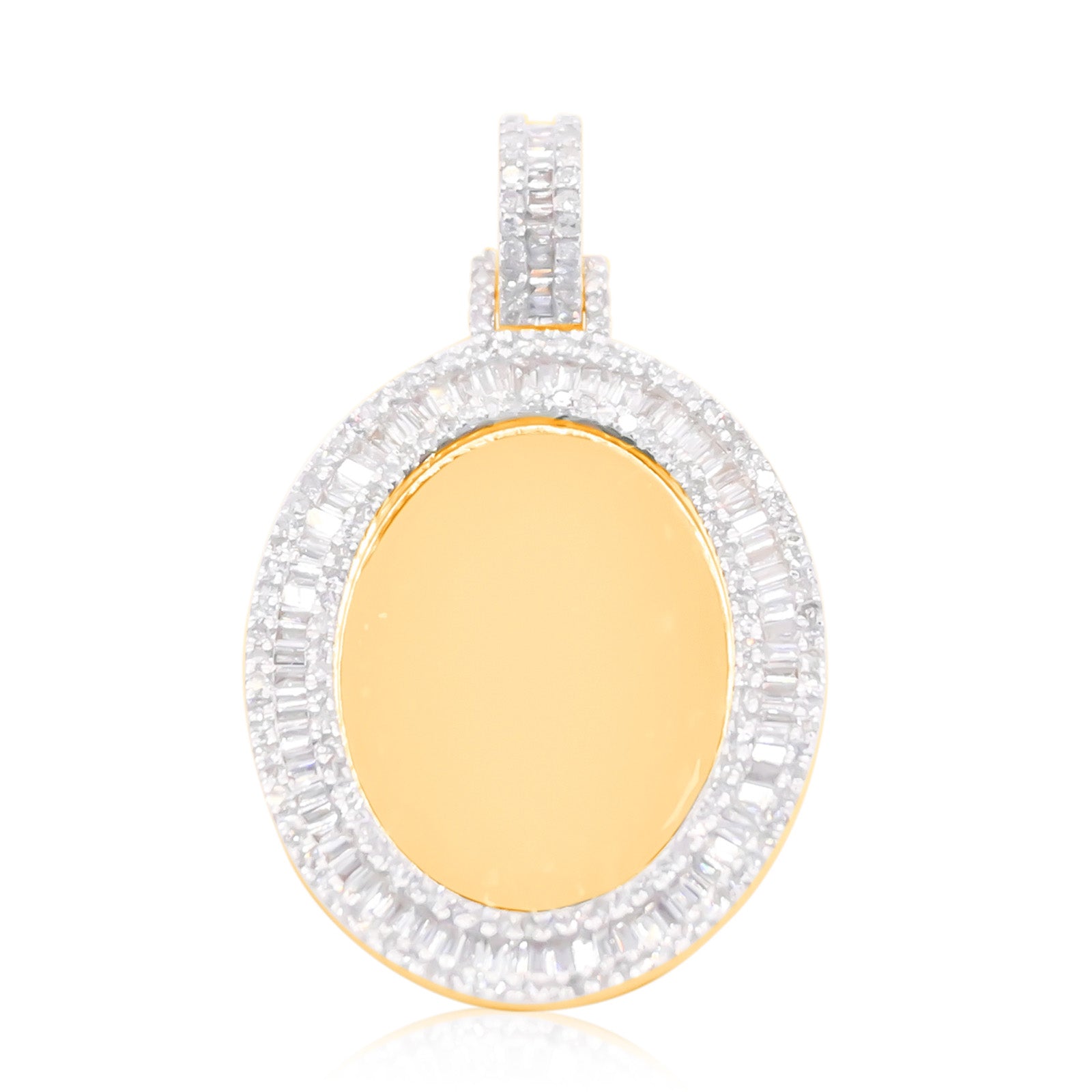 10K Gold Diamond Custom Memory Pendant 1.80CT