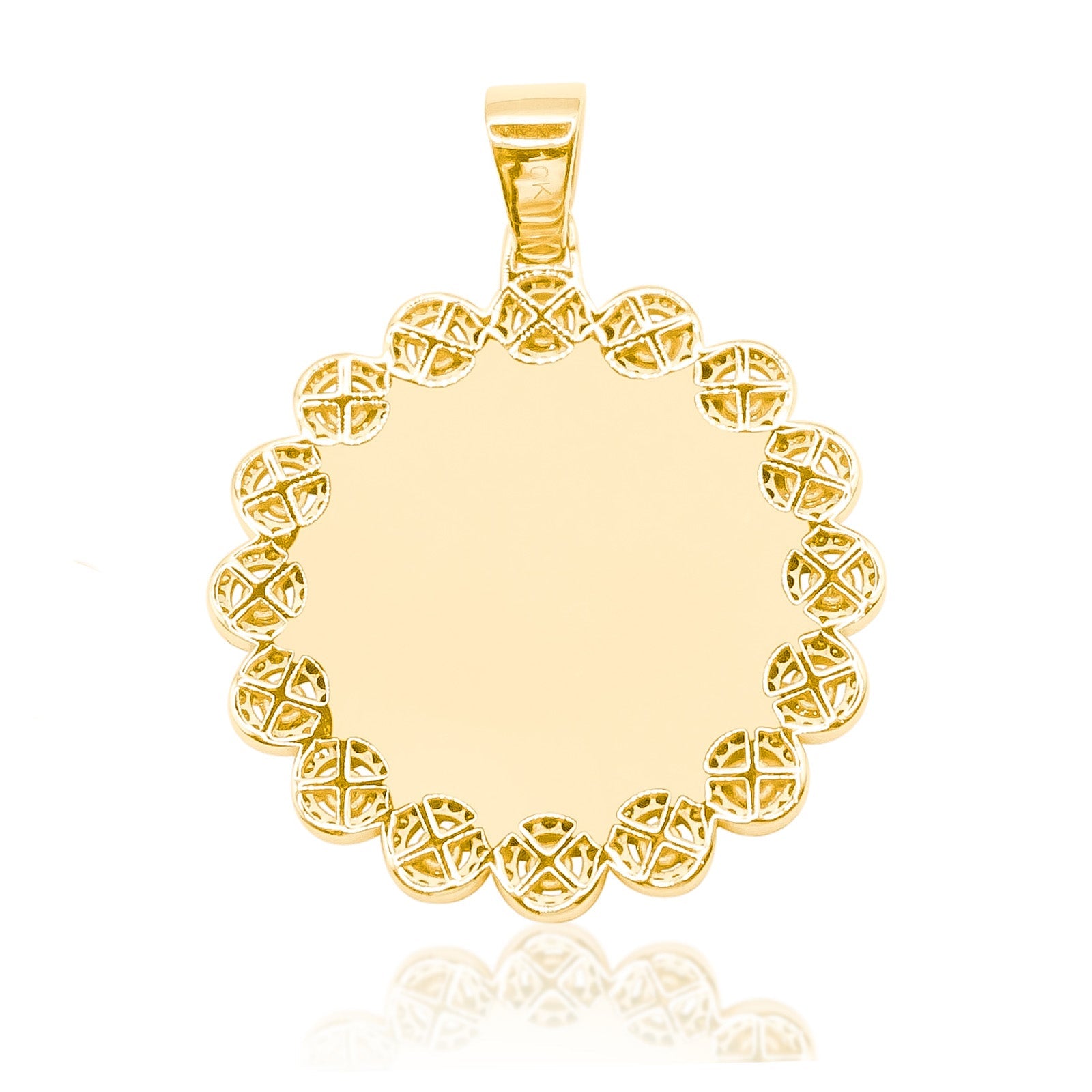 10K Gold Diamond Custom Memory Pendant 1.80CT