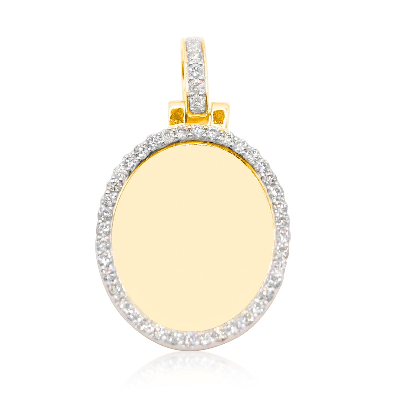 10K Gold Diamond Custom Memory Pendant 1.00CT