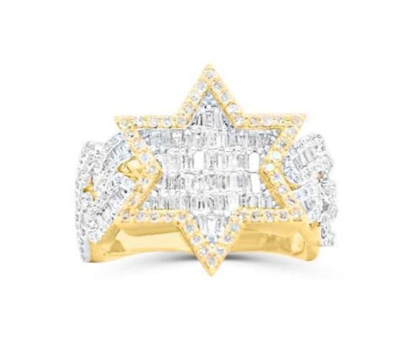 10K Gold Diamond Men's Ring 1.60CT
