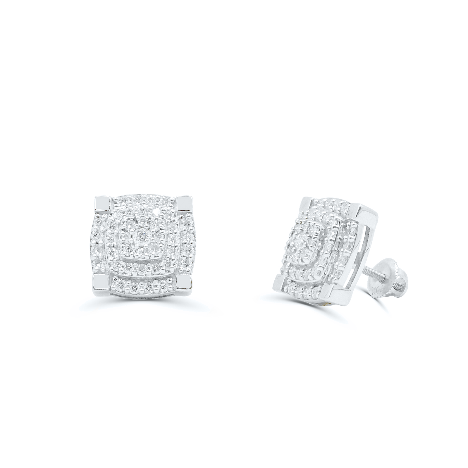 10K Yellow Gold Diamond Earring