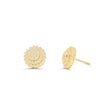 10K Yellow Gold Diamond Earring