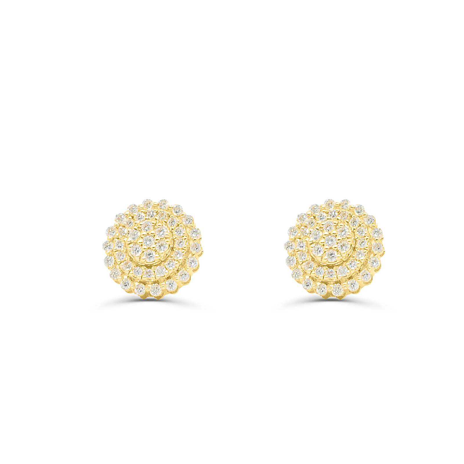 10K Yellow Gold Diamond Earring