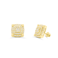 10K Yellow Gold Diamond Earring