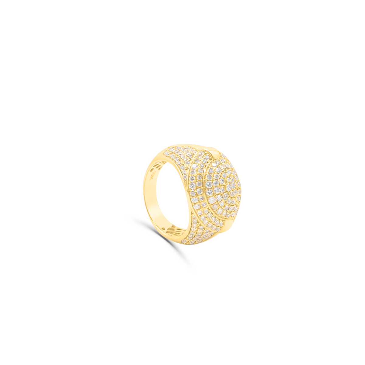 10K Gold Diamond Men's Ring 3.69CT
