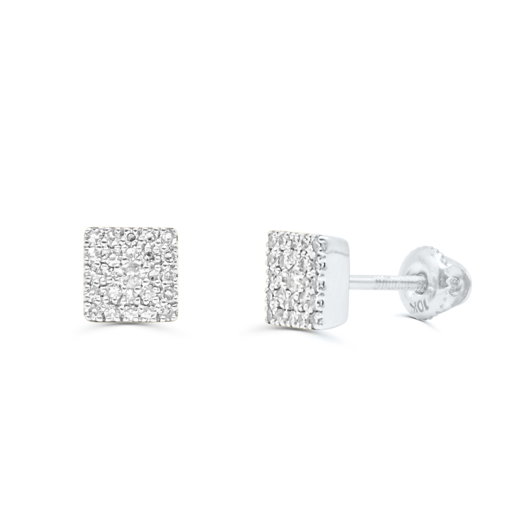 10K Yellow Gold Diamond Earring
