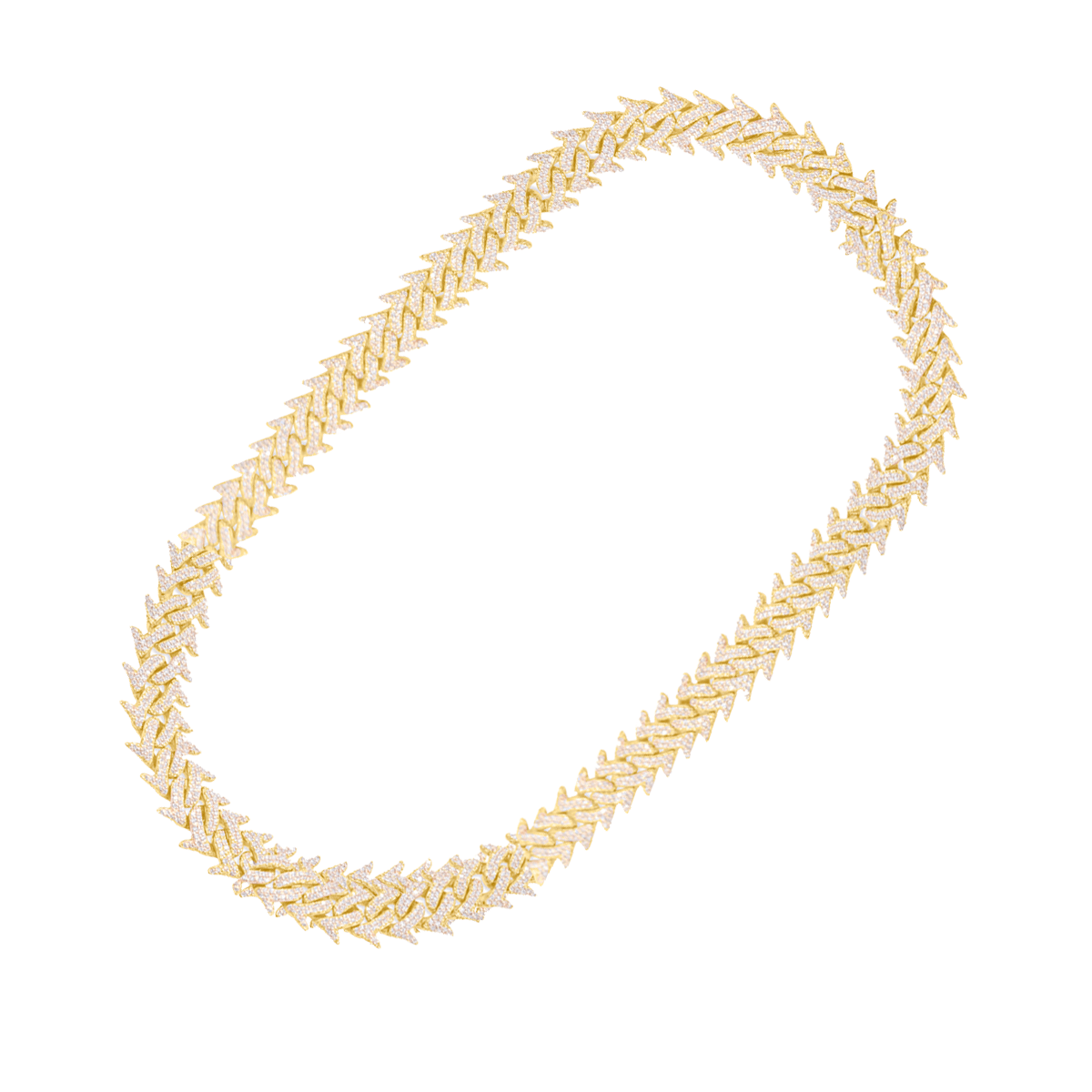 10K Diamond Necklace Yellow Gold