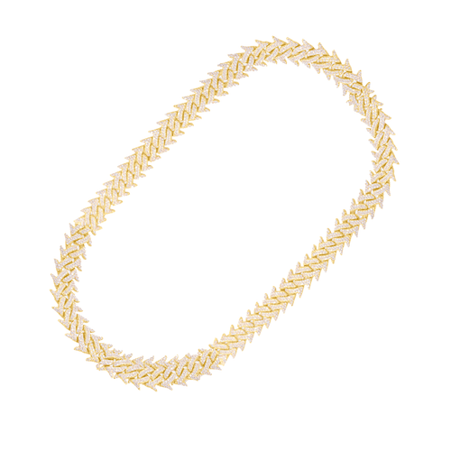 10K Diamond Necklace Yellow Gold