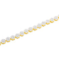 5.5mm 10K Gold Diamond Tennis Bracelet