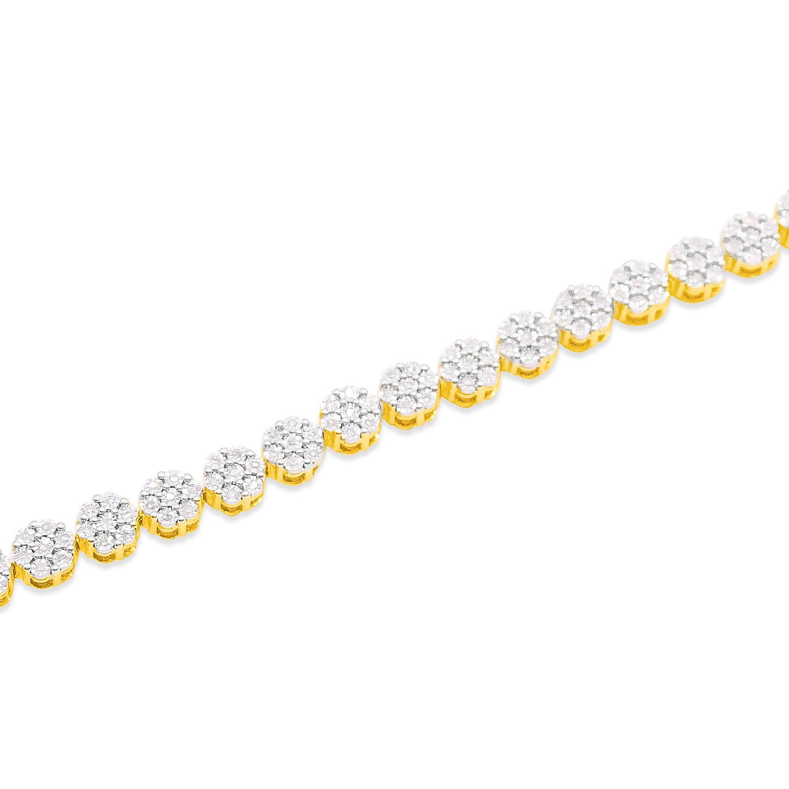 5.5mm 10K Gold Diamond Tennis Bracelet