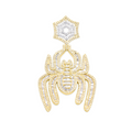 10K Spider Gold Diamond Pendant