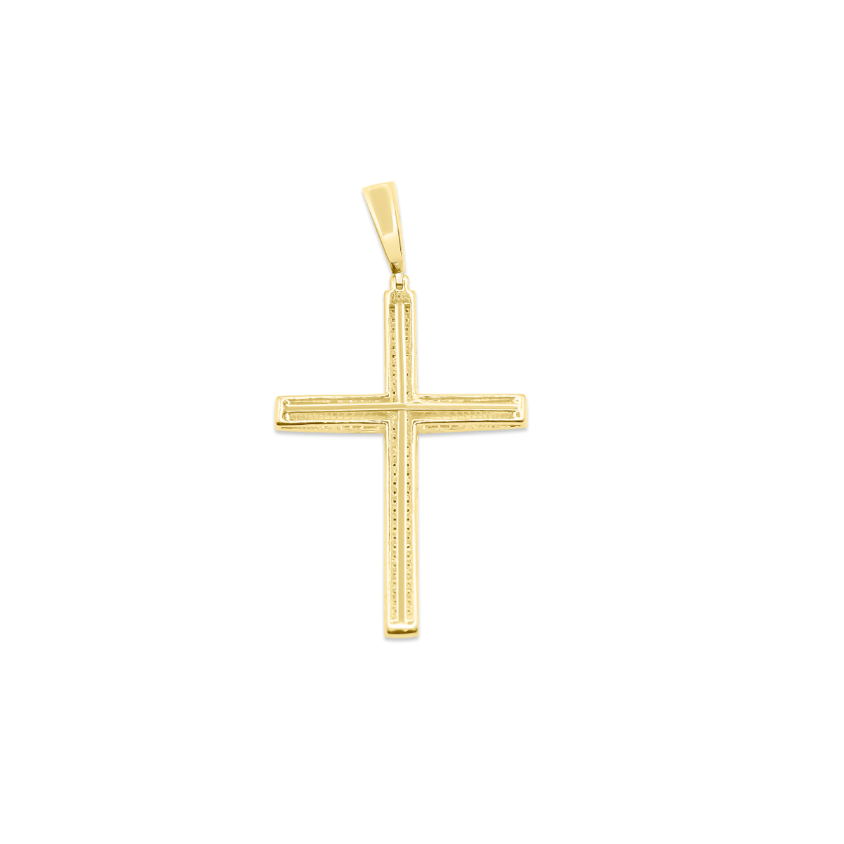 10K Cross Gold Diamond Pendant