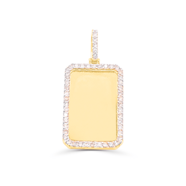 14K Gold Diamond Custom Memory Pendant 1.70CT