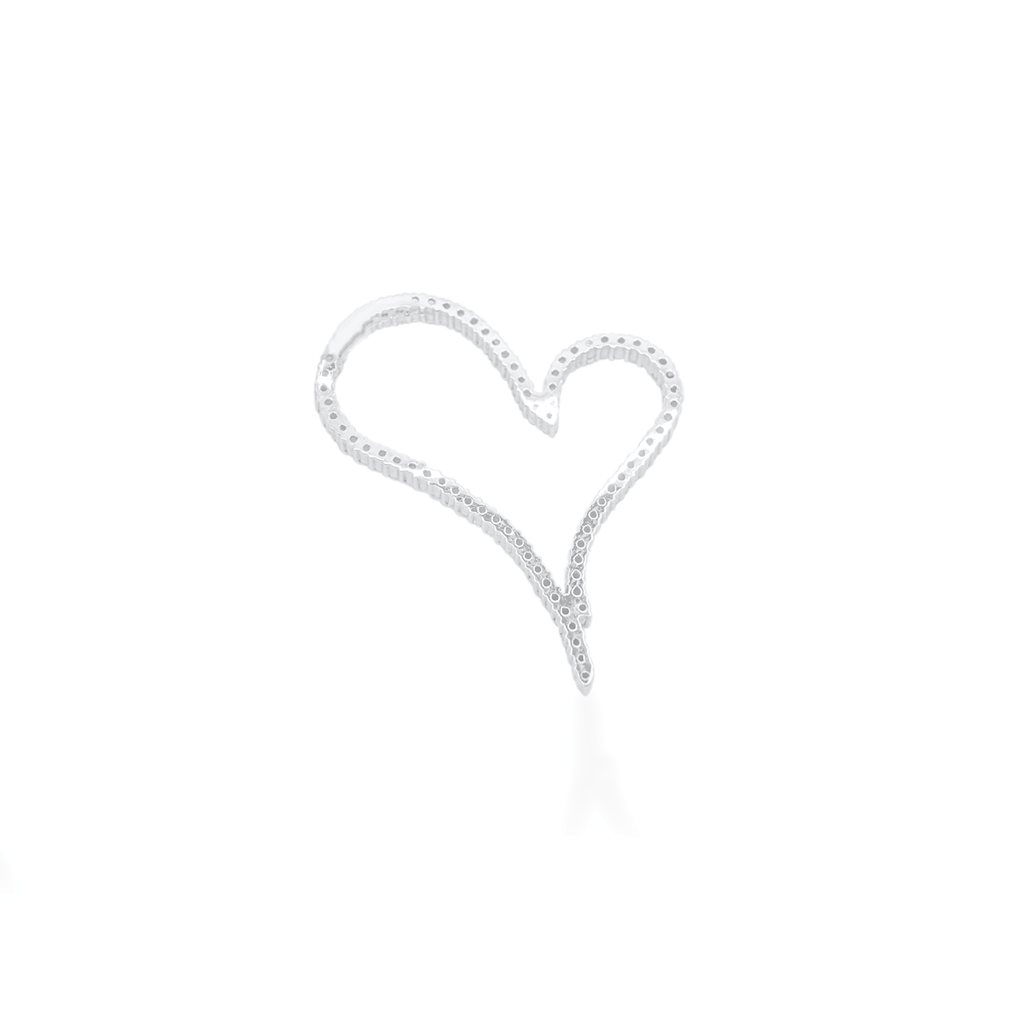 14K Gold Diamond Heart Pendant 3.00CT