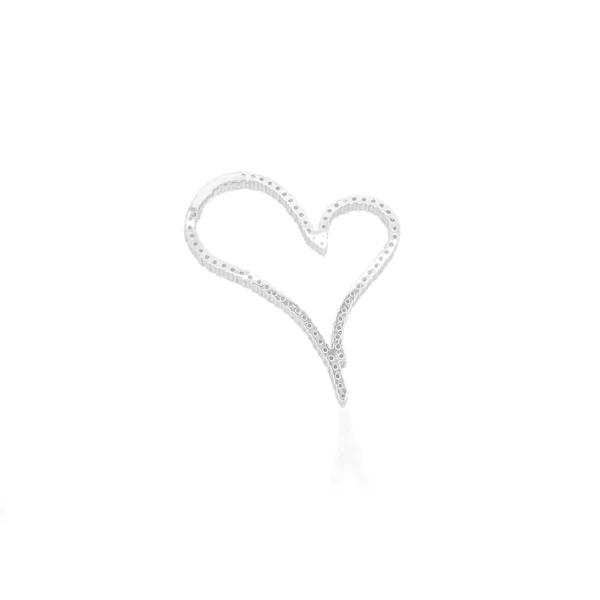 14K Gold Diamond Heart Pendant 3.00CT