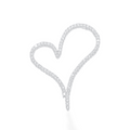 14K Gold Diamond Heart Pendant 3.00CT